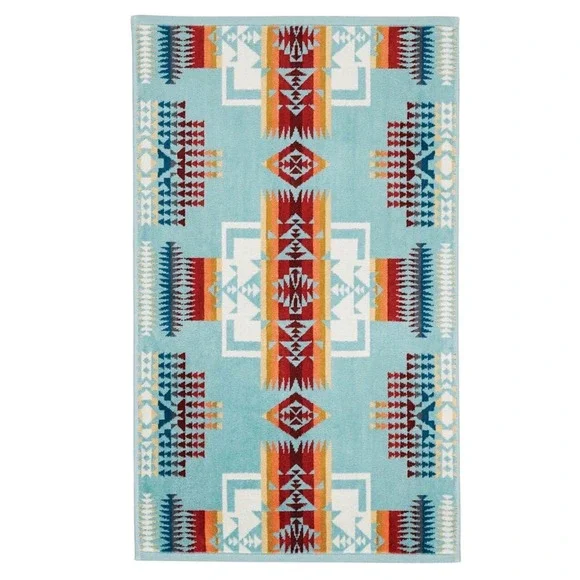 Pendleton Towel Set Unisex OS Aqua NEW Canyonlands 3-Piece Cotton Southwestern - Picture 6 of 9